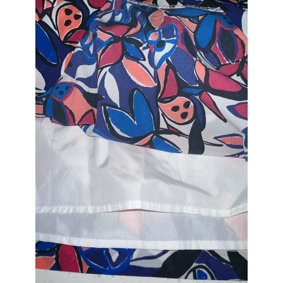 J. Crew Women’s A Line Midi Dress Floral Butterfly Colorful S feminine coquette - Picture 6 of 8